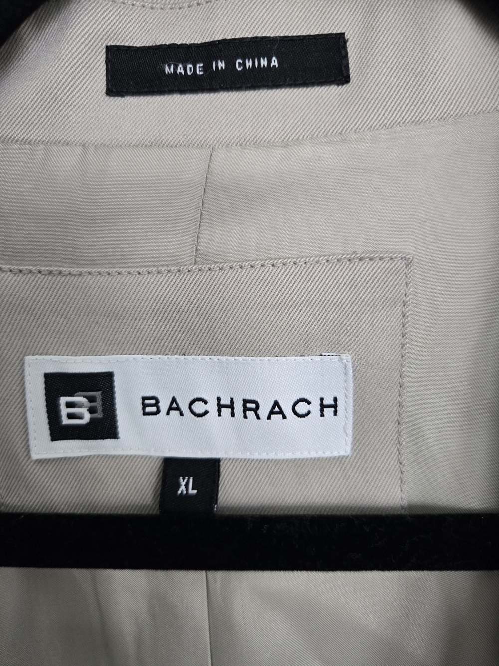 Bachrach Beige Single-Breasted Trench Coat - Picture 4 of 12